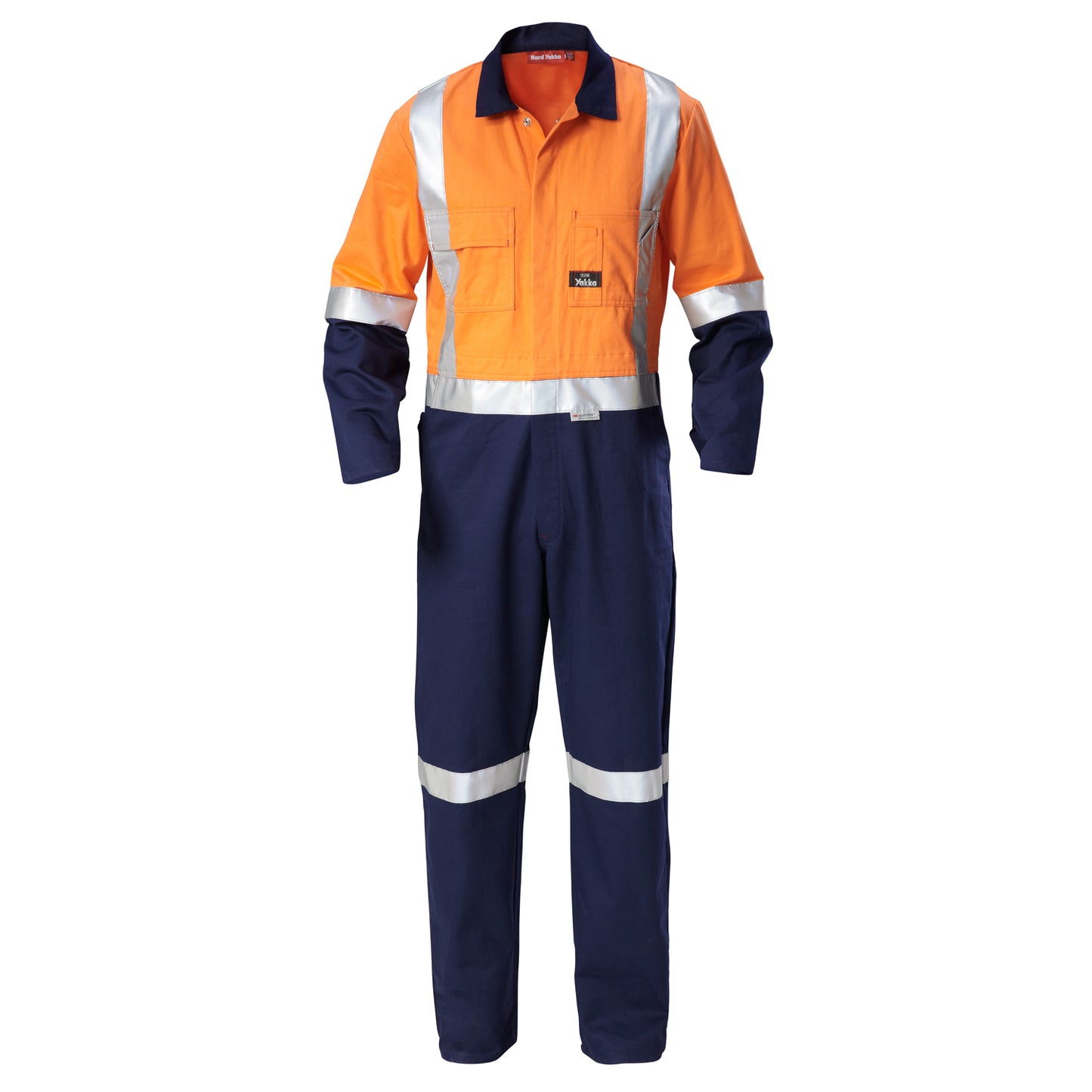 Hard Yakka Y00262 Hi-Vis 2Tone Taped Cotton Drill Coverall