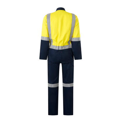 Hard Yakka Y00262 Hi-Vis 2Tone Taped Cotton Drill Coverall