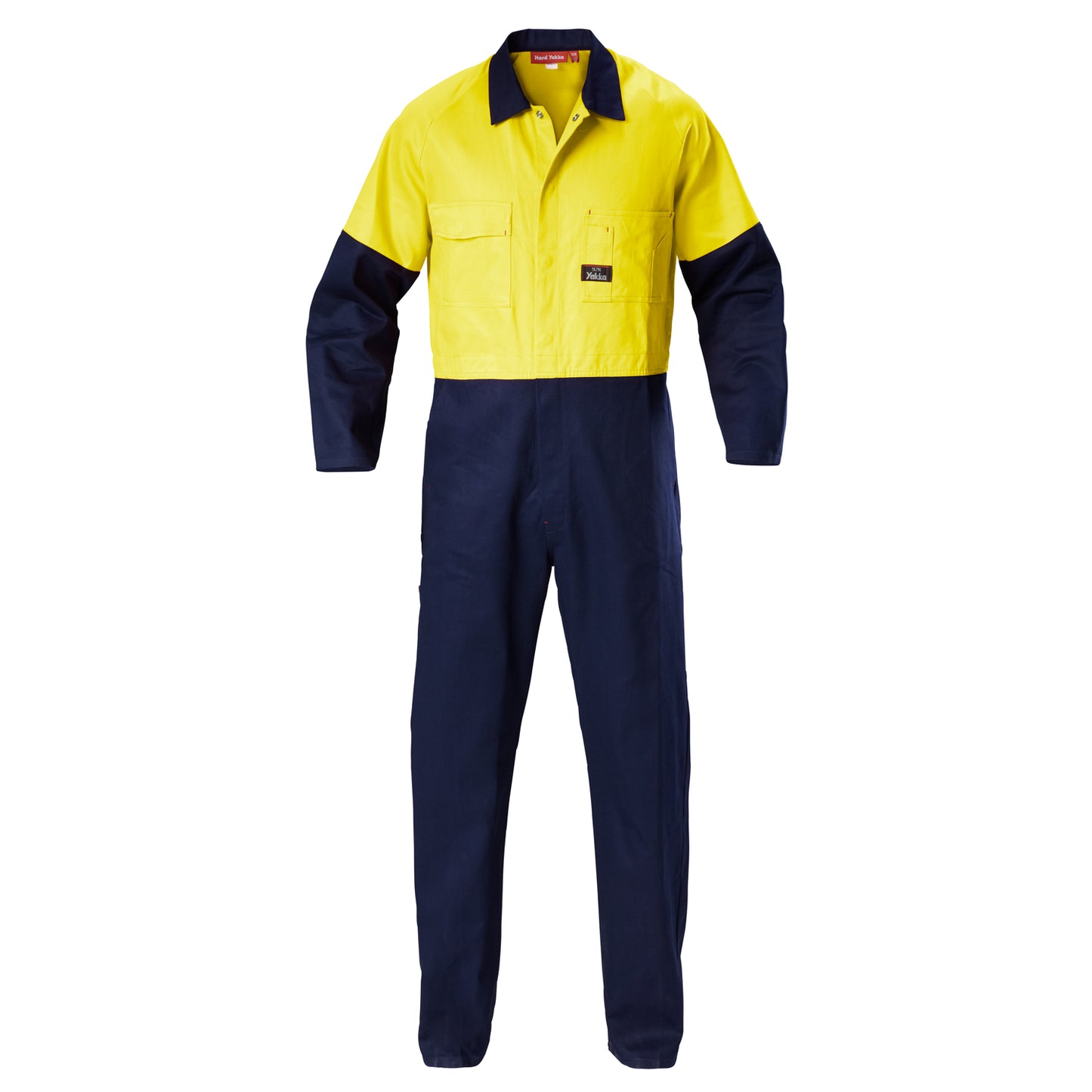 Hard Yakka Y00270 Hi-Vis 2Tone Cotton Drill Coverall