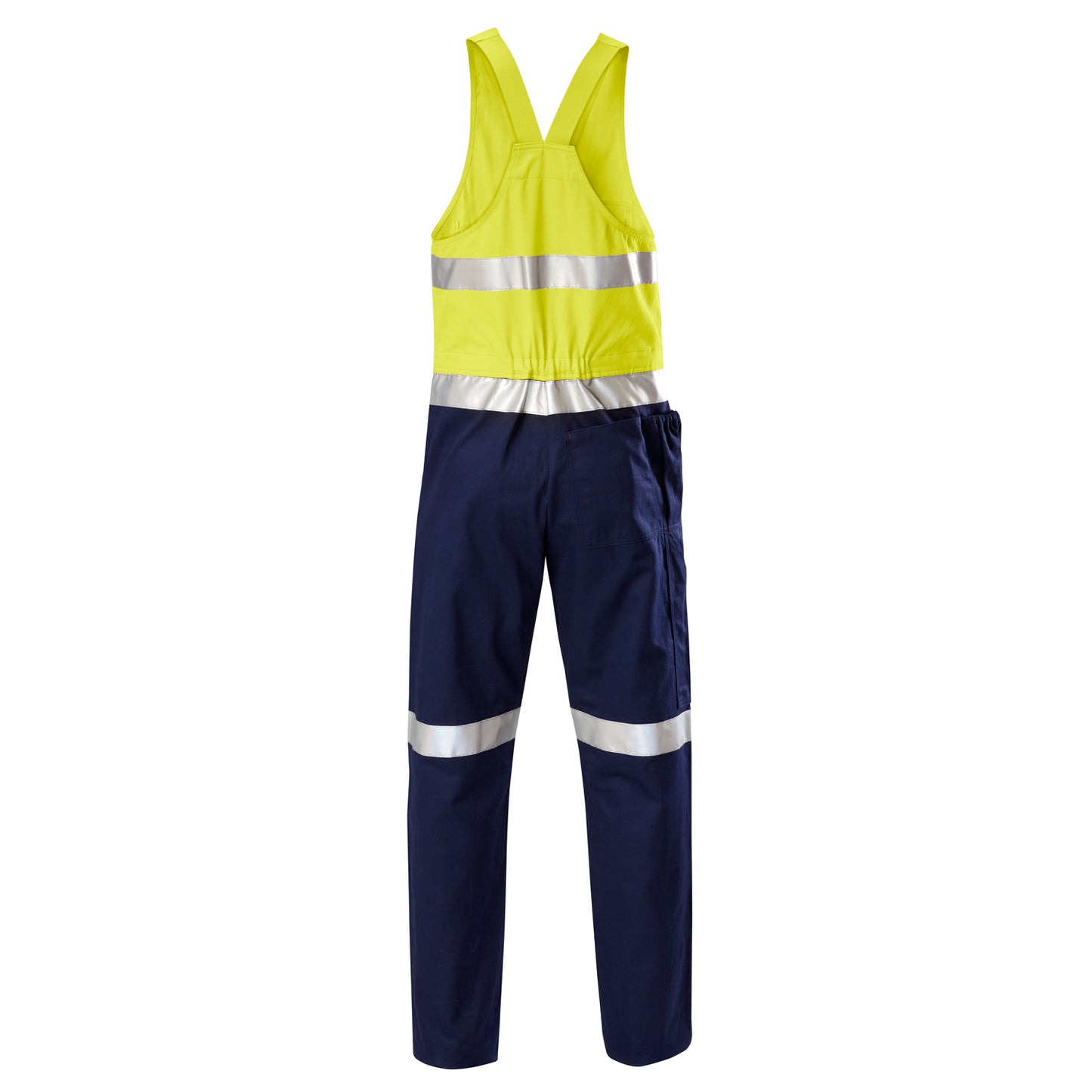 Hard Yakka Y01055 Hi-Vis 2Tone Action Back Cotton Taped Overall