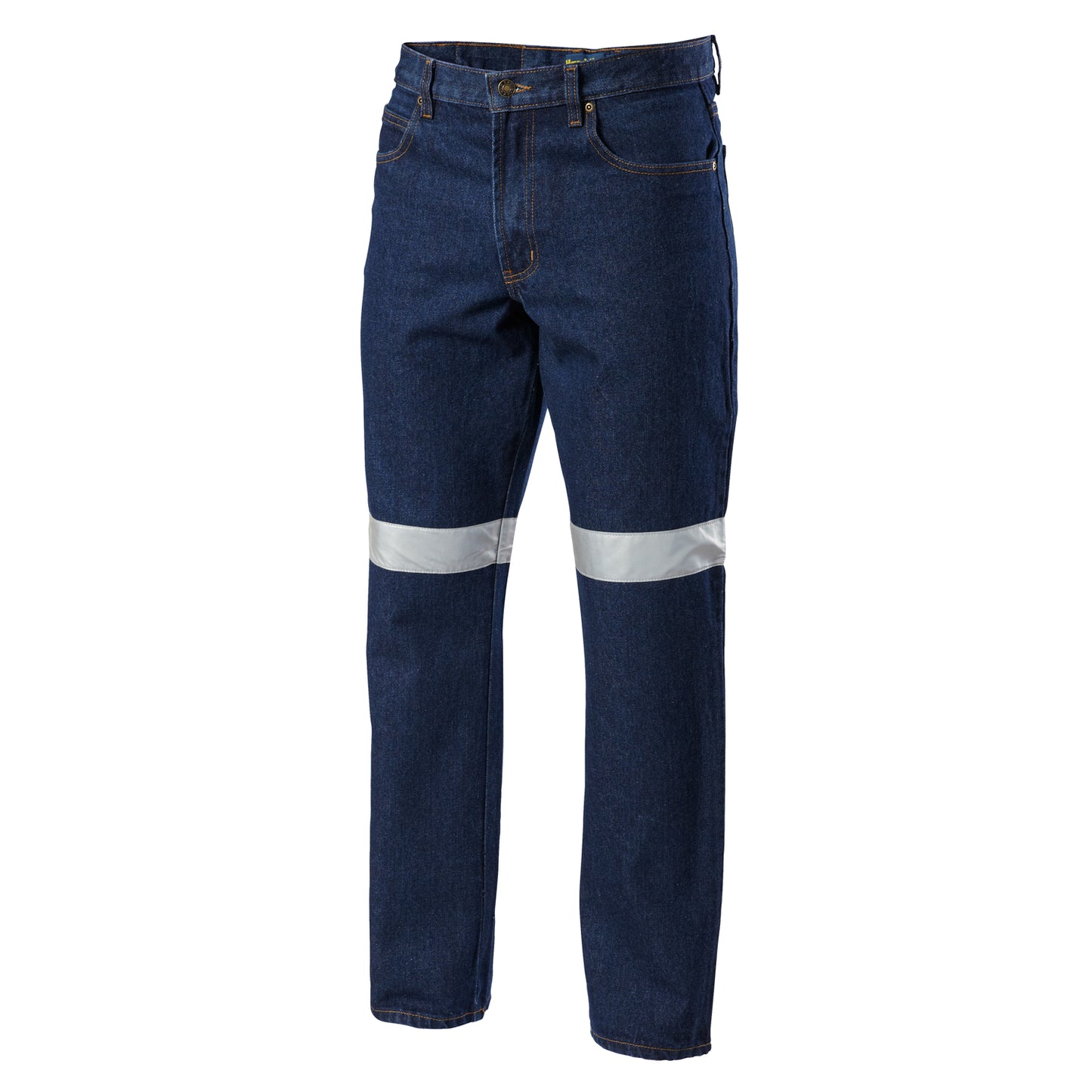 Hard Yakka Y03513 Enzyme Washed Straight Leg Taped Denim Jeans