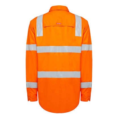 Hard Yakka Y04265 Biomotion Hi-Vis Taped Cotton Shirt