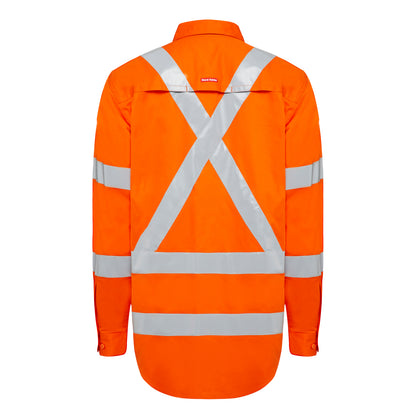 Hard Yakka Y04275 Long Sleeve  Hi-Vis Biomoton Taped shirt