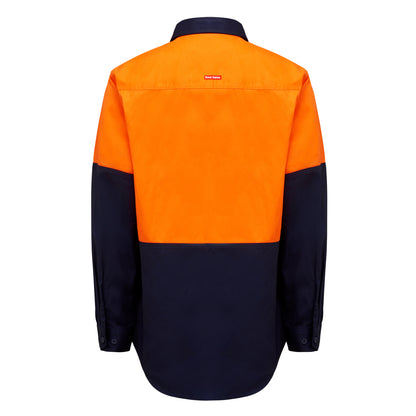 Hard Yakka Y04605 Core Hi-Vis Long Sleeve Heavyweight Cotton Drill Shirt