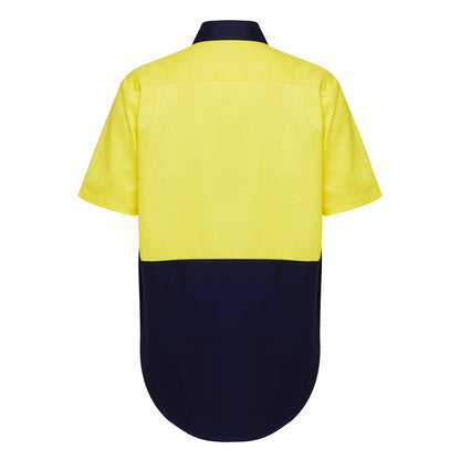 Hard Yakka Y04620 Core Hi-Vis Light Weight Vented Short Sleeve Cotton Shirt