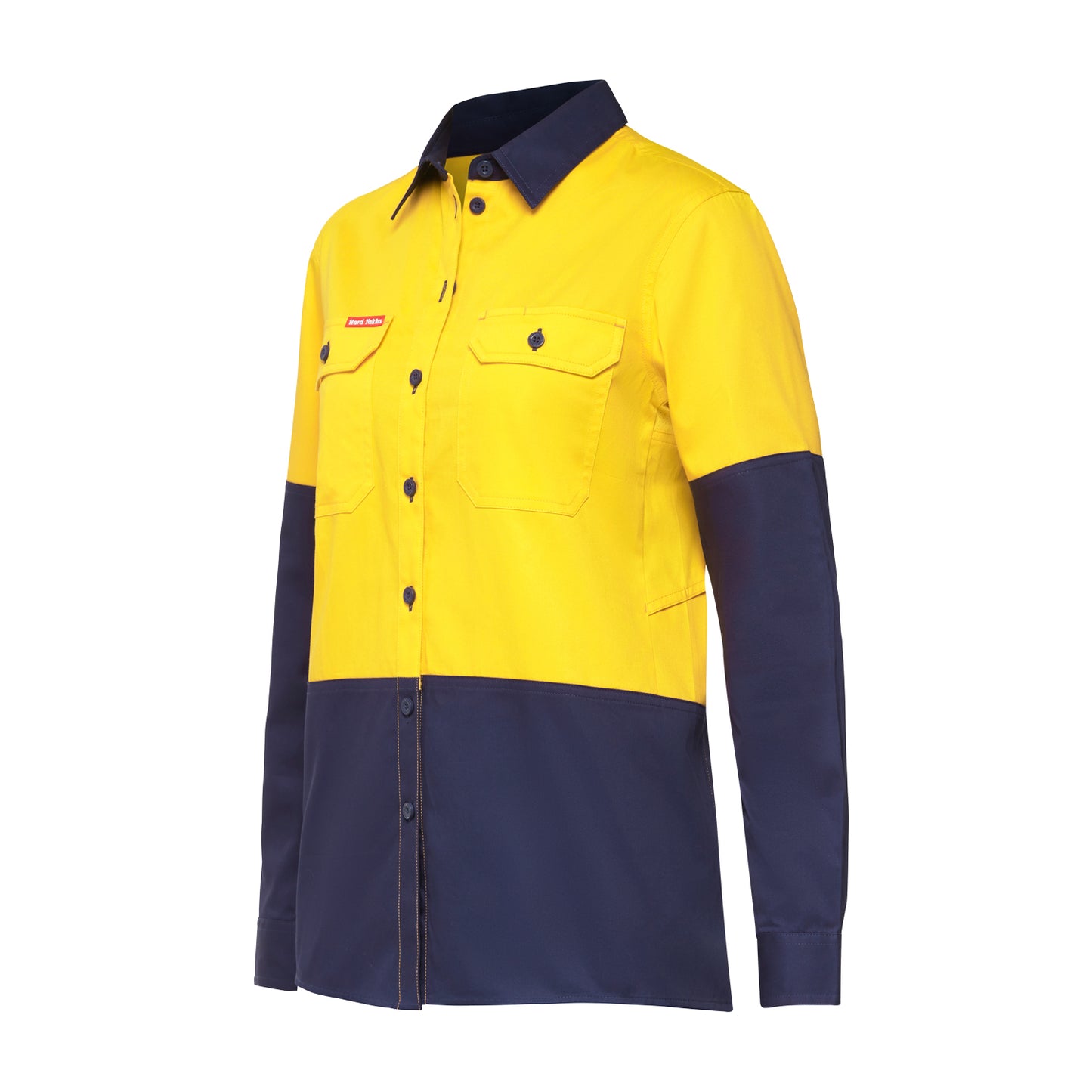 Hard Yakka Y08225 Women's Core 2 Tone Hi-Vis Vented Long Sleeve Shirt