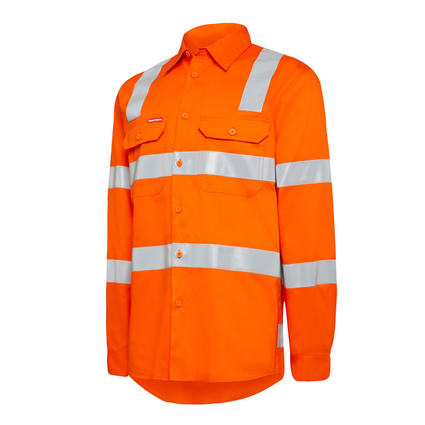 Hard Yakka Y08420 Women's Core Biomotion Hi-vis Taped Long Sleeve Cross Back