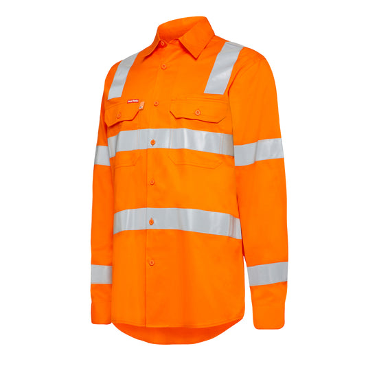 Hard Yakka Y08421 Women’s Foundations Biomotion Hi-vis Taped Long Sleeve Shirt