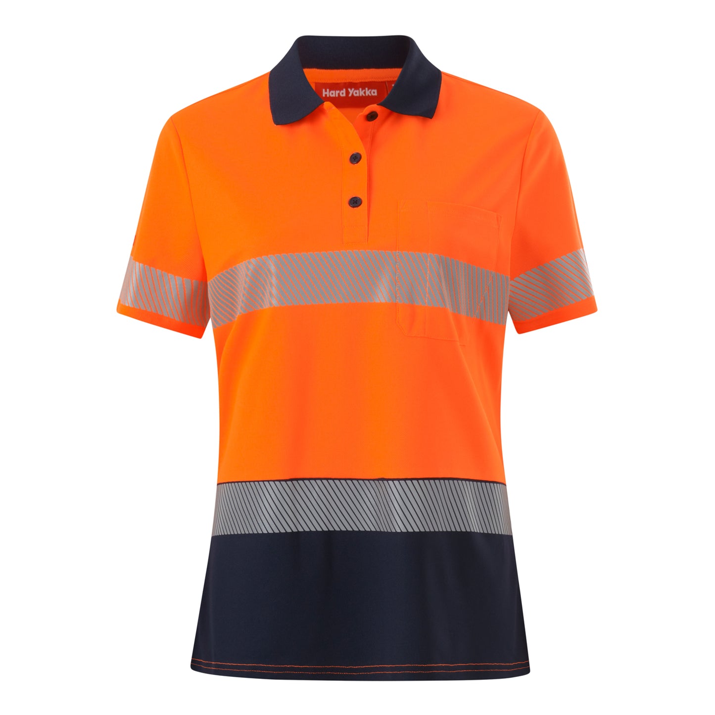 Hard Yakka Y08602 Womens  Short Sleeve Hi Vis Taped Polo