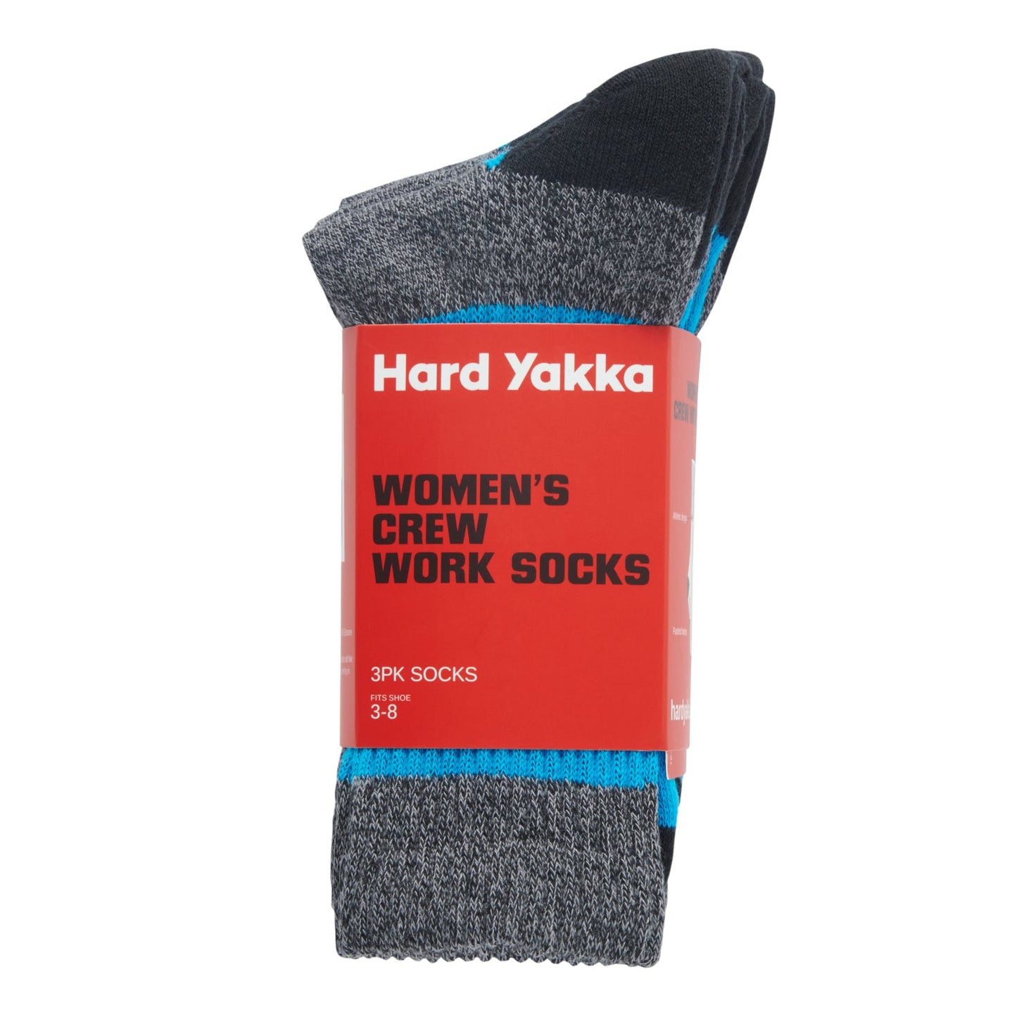 Hard Yakka Y08606 Women's 3Pk Crew Sock