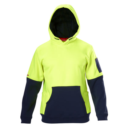 Hard Yakka Y19325 Hi-Vis 2 Tone Fleece Hoodie