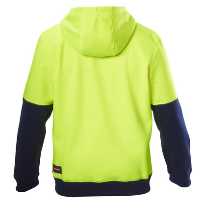 Hard Yakka Y19325 Hi-Vis 2 Tone Fleece Hoodie