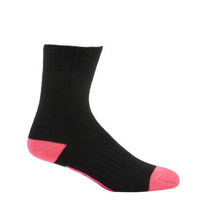 Hard Yakka Y20016 Women's Core Bamboo Rich Padded Crew Sock - 3 Pack