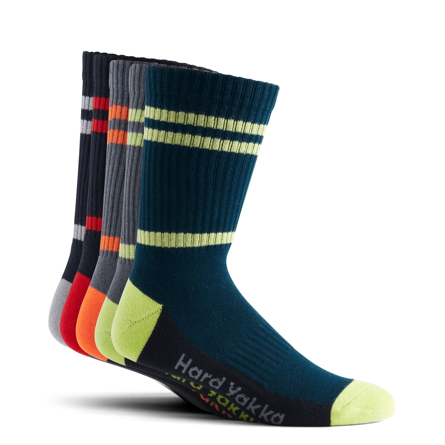 Hard Yakka Y20035 Padded Cotton Crew Work Sock - 5 Pack