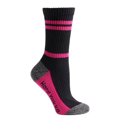 Hard Yakka Y20120 Women's Crew 3 Pack Work Sock