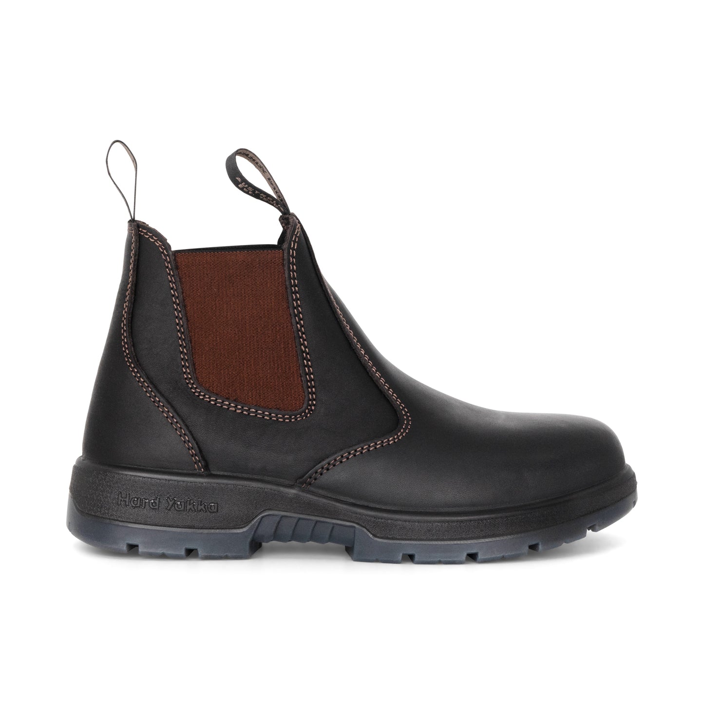 Hard Yakka Y60177 Outback Pull On Steel Toe PR Safety Boot - Brown