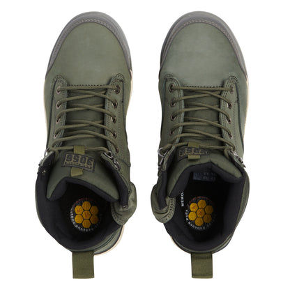 Hard Yakka Y60203 3056 Lace Up & Side Zip Steel Toe Safety Boot - Olive