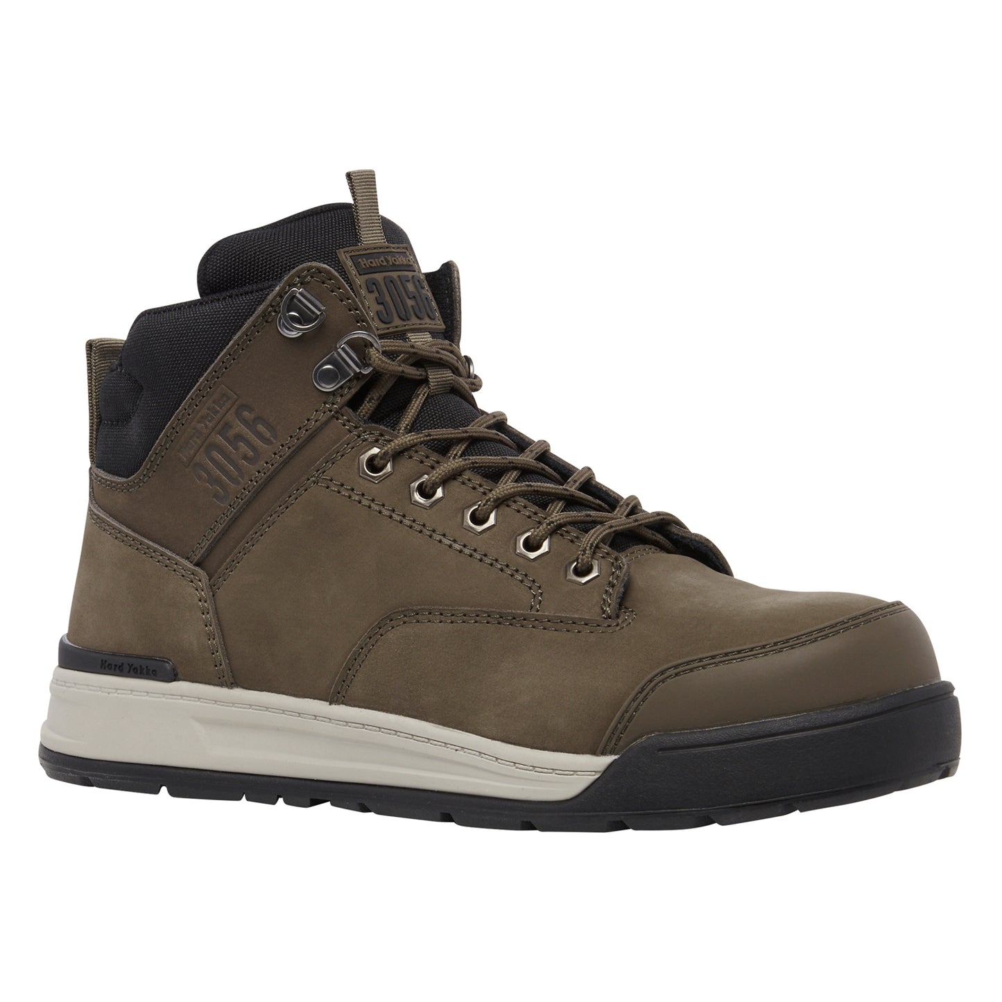 Hard Yakka Y60247 3056 Lace Up & Side Zip Steel Toe Safety Boot - Cedar