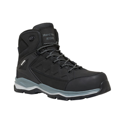 Hard Yakka Y60285 Atomic Hybrid Lace Up & Side Zip Safety Boot - Black