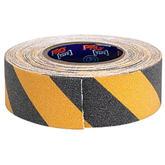 Pro Choice Safety Gear Self Adhesive Non Slip Hazard Tape Yellow & Black. 18M X 50mm