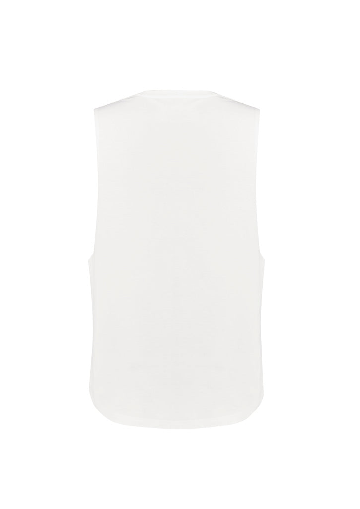 Syzmik Men's Streetworx Sleeveless Tee - White