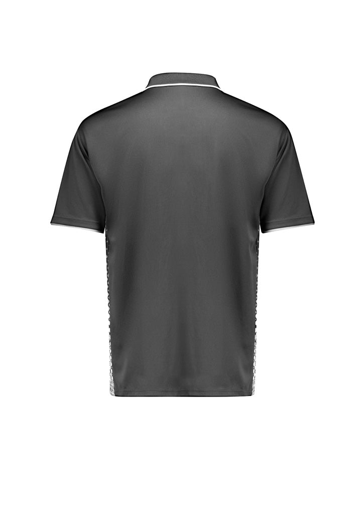Syzmik Men's Spark Short Sleeve Polo - Charcoal/White
