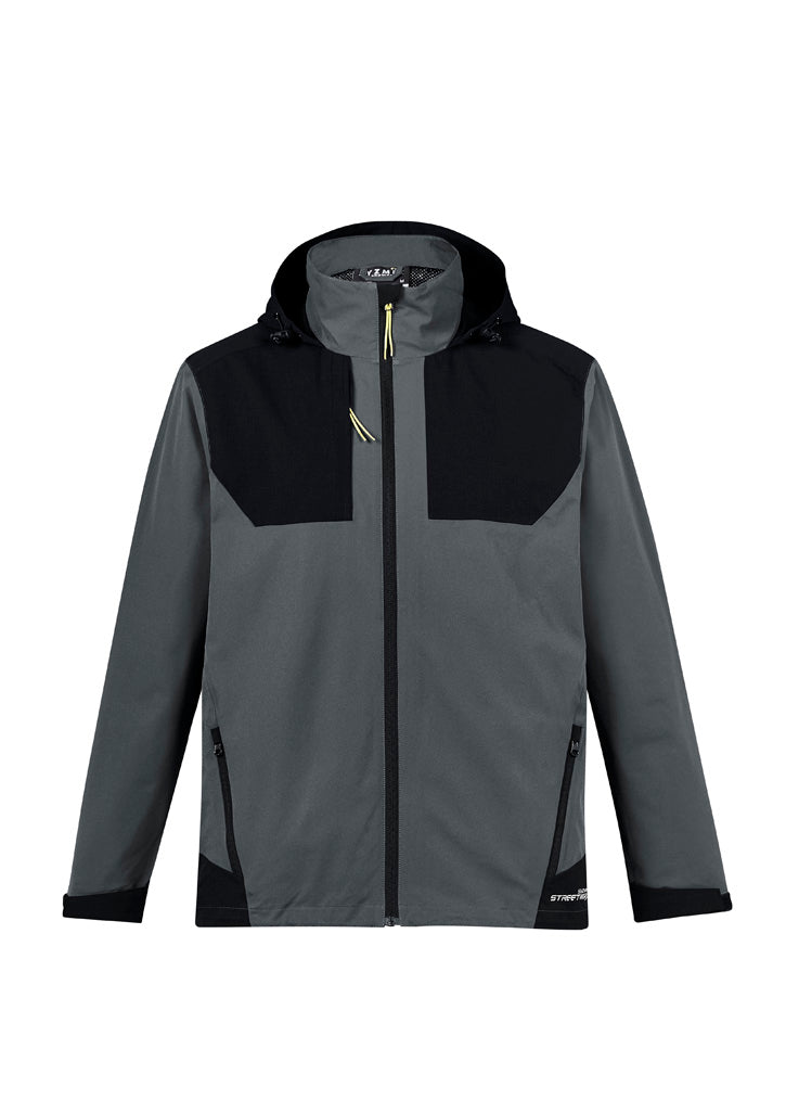 Syzmik Unisex Streetworx Stretch Waterproof Jacket - Charcoal/Black