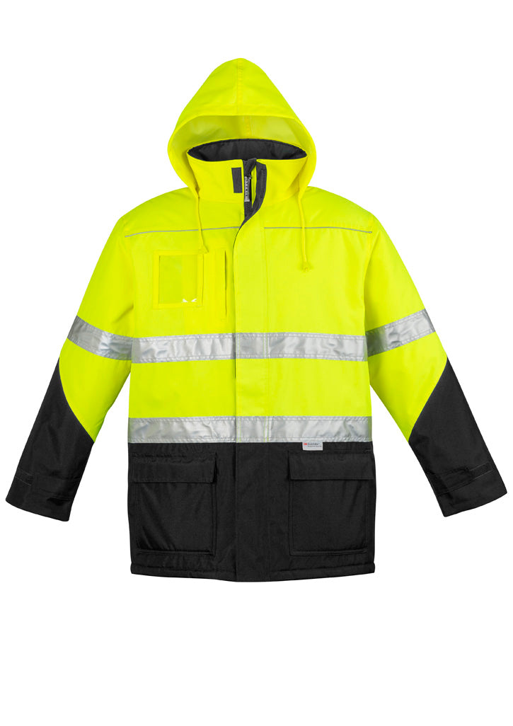 Syzmik Men's Hi Vis Storm Jacket - Yellow/Black