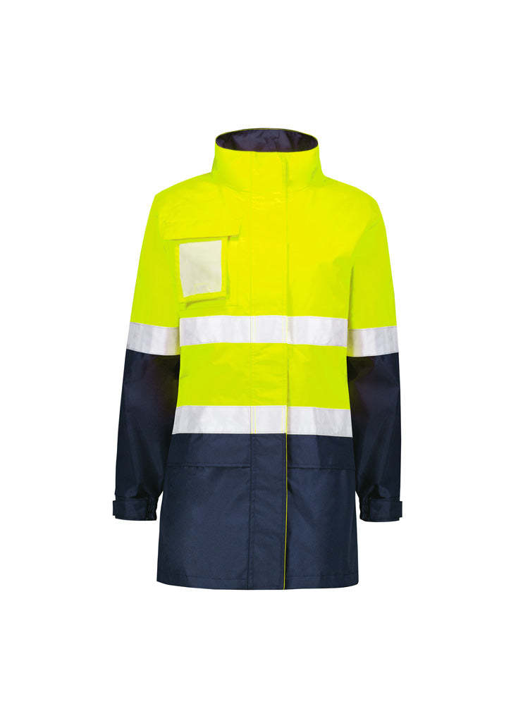 Syzmik Women's Hi Vis Ultralite Waterproof Jacket - Yellow/Navy