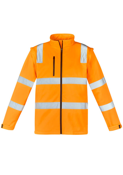 Syzmik Unisex Hi Vis VIC Rail 2 In 1 Softshell Jacket - Vic Rail Orange