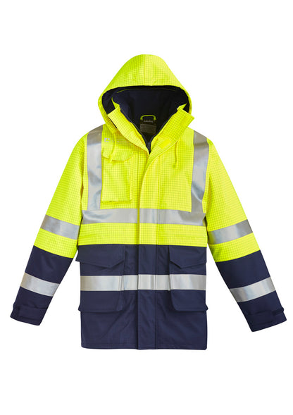 Men's Orange Flame Arc Rated Antistatic Waterproof Jacket product front