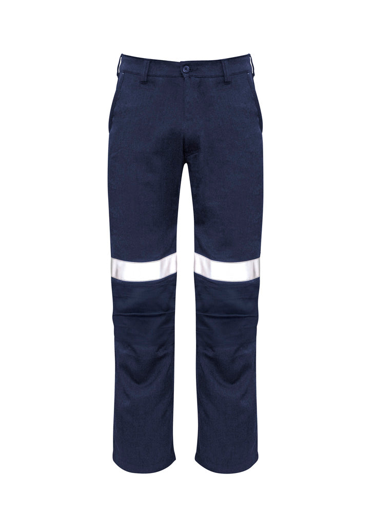 Syzmik Men's Orange Flame Traditional Style Taped Work Pant - Navy