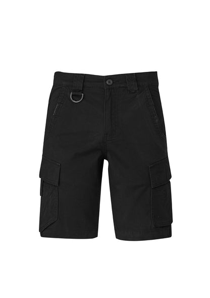 Syzmik Men's Streetworx Curved Cargo Short - Black