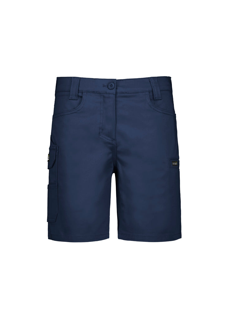 Syzmik Women's Essential Stretch Cargo Short - Navy