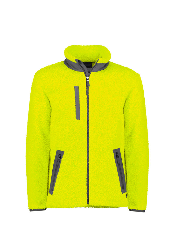 Syzmik Unisex Streetworx Full Zip Sherpa Fleece - Yellow