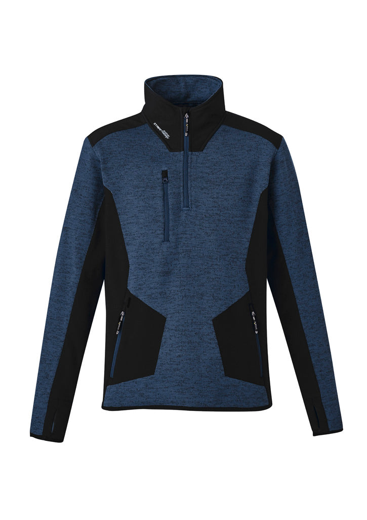 Syzmik Unisex Streetworx Reinforced Knit 1/2 Zip Pullover - Navy