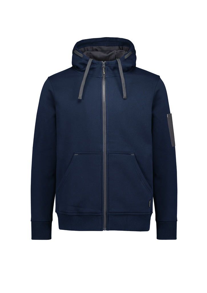 Syzmik Unisex Zip Front Multi-Pocket Hoodie - Navy/Charcoal