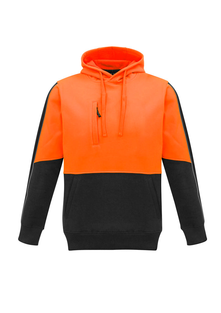 Syzmik Unisex Hi Vis Pullover Hoodie - Orange/Black