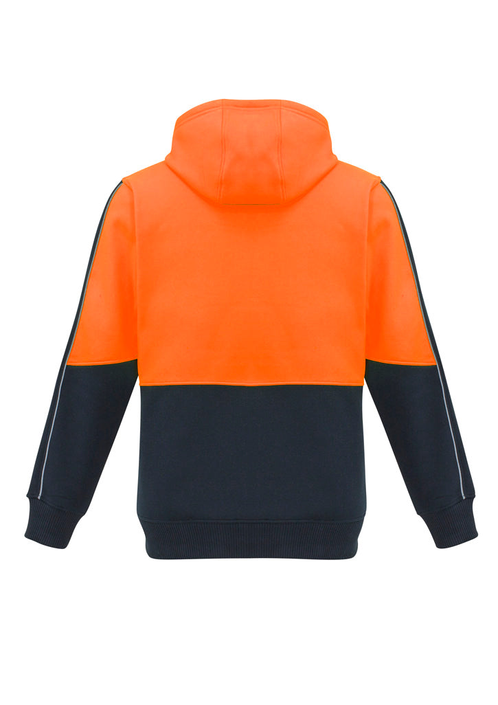 Syzmik Unisex Hi Vis Pullover Hoodie - Orange/Navy