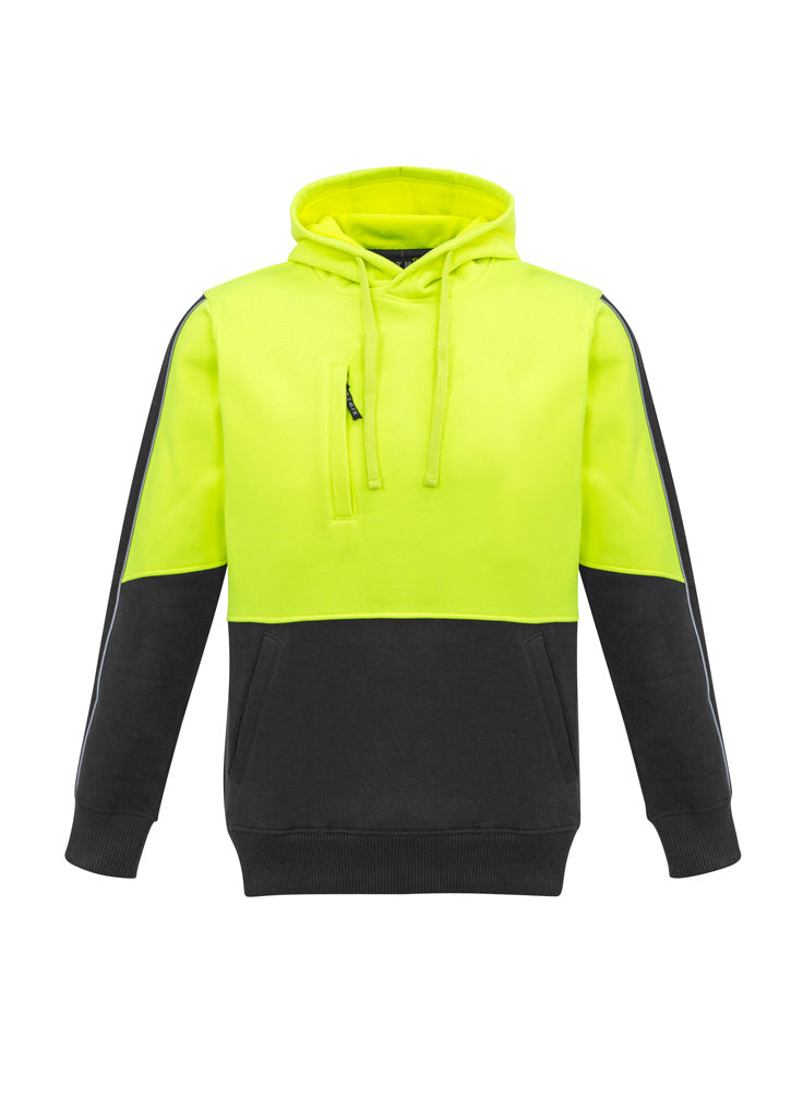 Syzmik Unisex Hi Vis Pullover Hoodie - Yellow/Charcoal