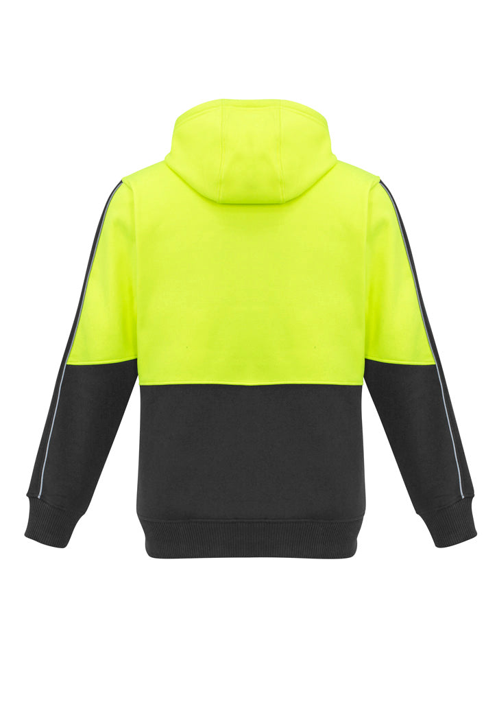 Syzmik Unisex Hi Vis Pullover Hoodie - Yellow/Charcoal