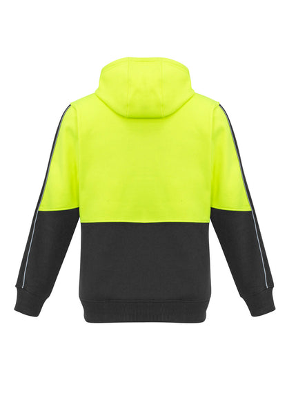 Syzmik Unisex Hi Vis Pullover Hoodie - Yellow/Charcoal
