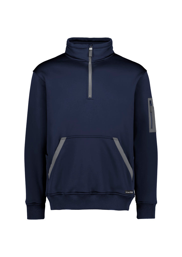 Syzmik Unisex Streetworx Water Resistant 1/4 Zip Pullover - Navy