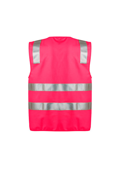 Syzmik Unisex Hi Vis Zip Vest - Pink