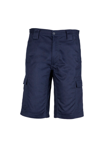 Syzmik Men's Midweight Drill Cargo Short - Navy