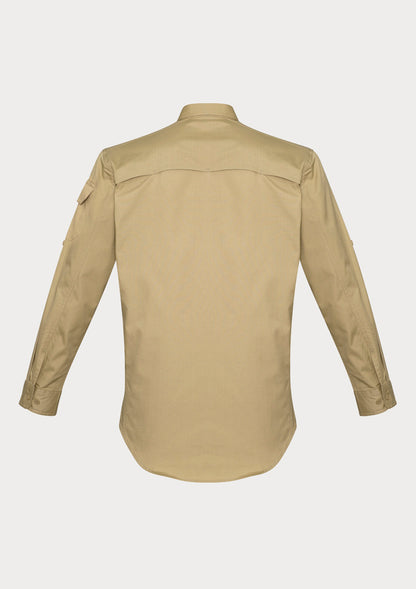 Syzmik Men's Rugged Cooling Long Sleeve Shirt - Khaki