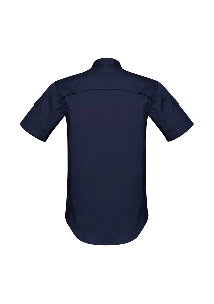 Syzmik Men's Rugged Cooling Short Sleeve Shirt - Navy