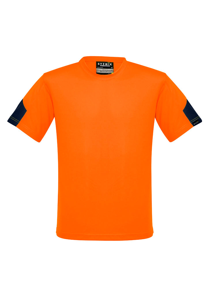 Syzmik Men's Hi Vis Squad Tee - Orange/Navy