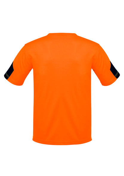Syzmik Men's Hi Vis Squad Tee - Orange/Navy