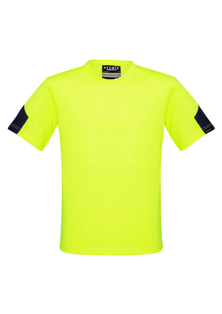 Syzmik Men's Hi Vis Squad Tee - Yellow/Navy